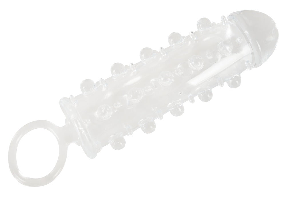 Crystal - Transparente Penishülle mit Hodenring