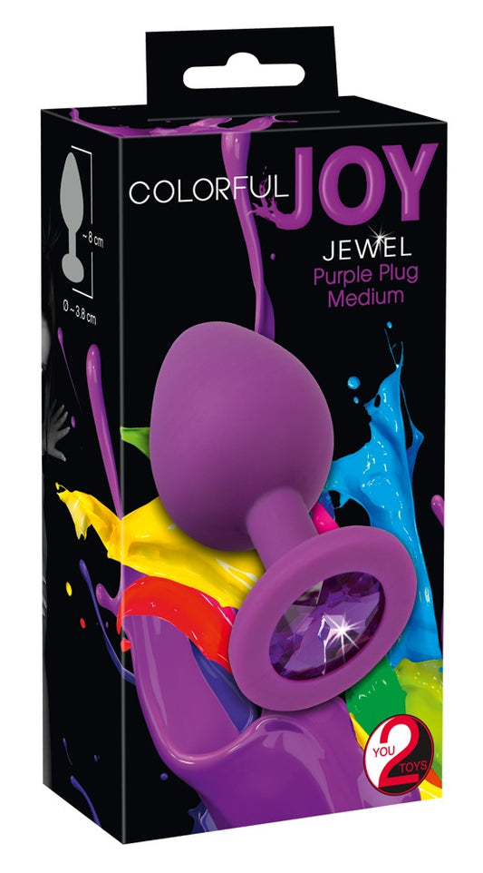 Colorful Joy - Analplug mit Schmuckstein - Sinnliche Stimulation