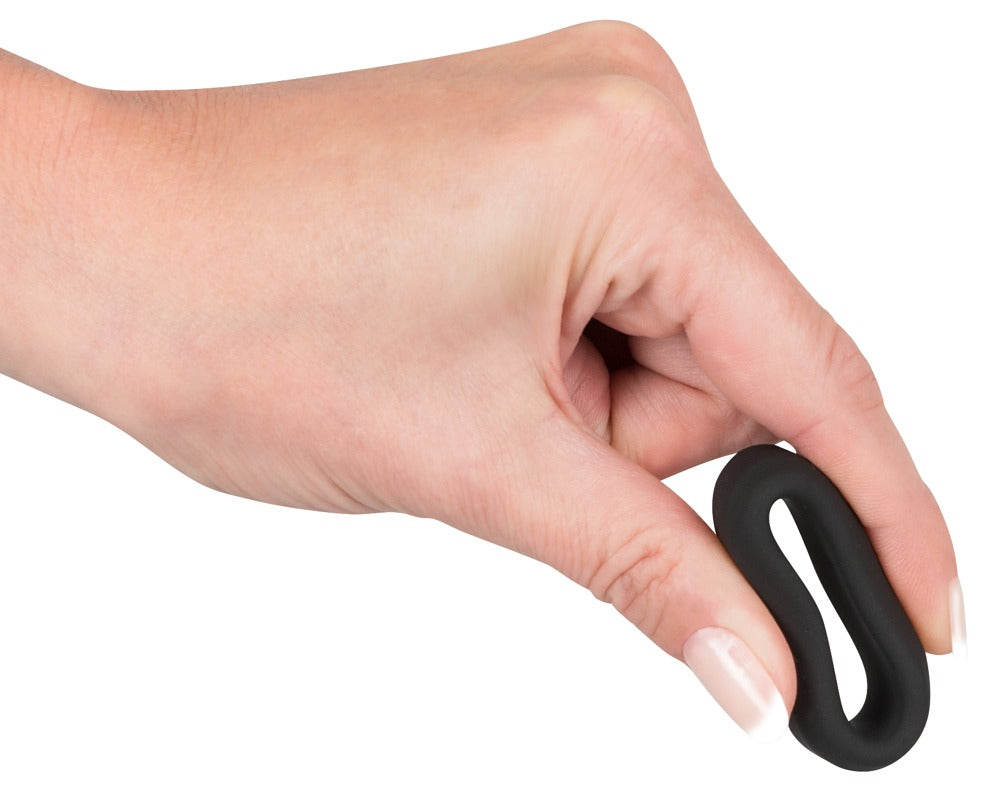 Black Velvets - Penisring mit Druckeffekt