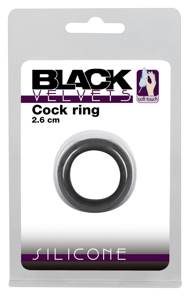 Black Velvets - Penisring mit Druckeffekt