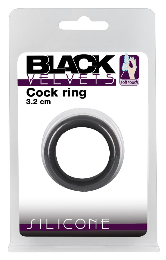 Black Velvets - Penisring mit Druckeffekt