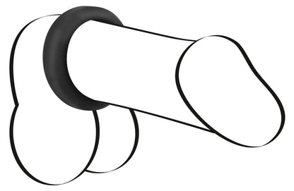 Black Velvets - Penisring mit Druckeffekt