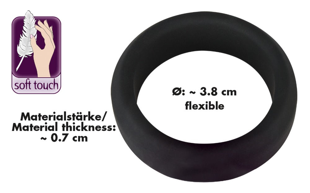 Black Velvets - Penisring mit Druckeffekt