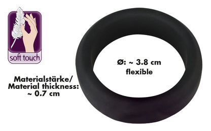 Black Velvets - Penisring mit Druckeffekt