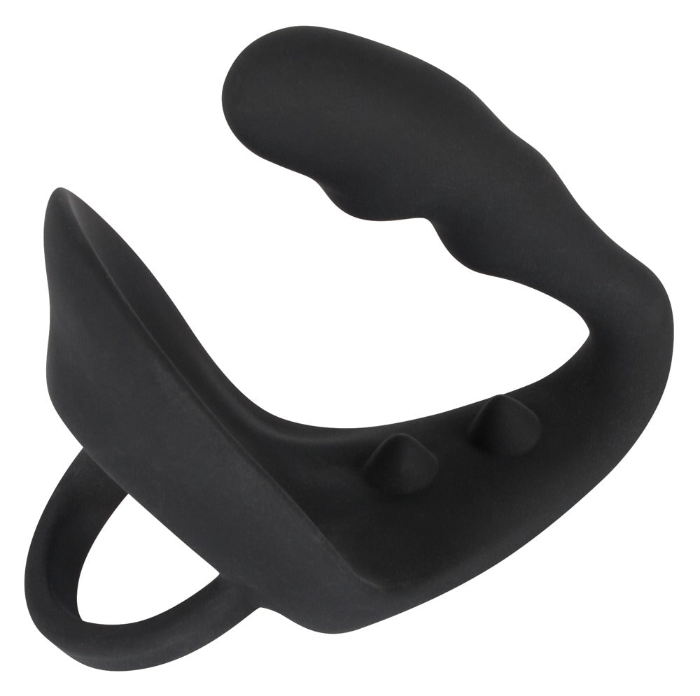 Black Velvets - Penis-/Hodenring mit Plug - Intensiv- & P-Stimulation