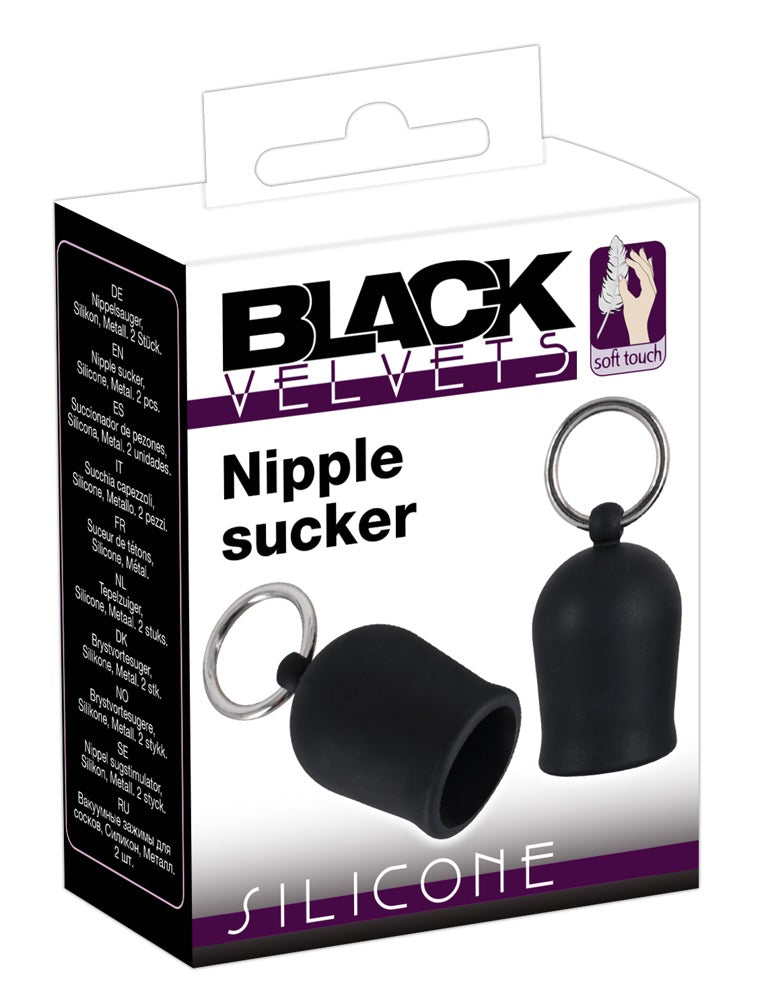 Black Velvets - Nippel Sauger mit Metallring
