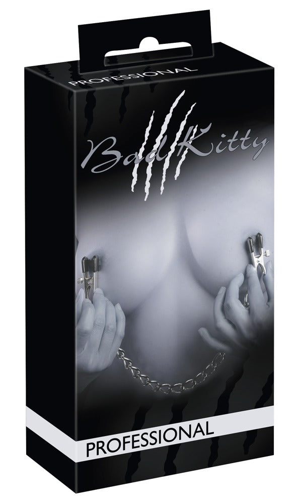 Bad Kitty - Nippelklemmen - verstellbare Klemmen mit Metallkette