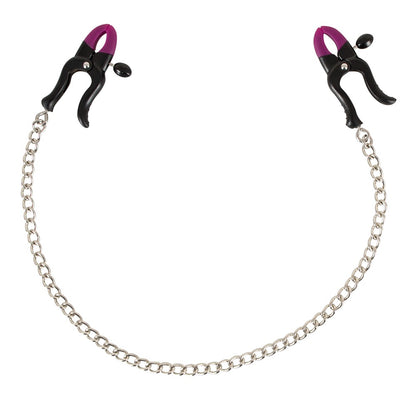 Bad Kitty - Nippelklemmen-Set - Metallkette mit verstellbaren Klemmen
