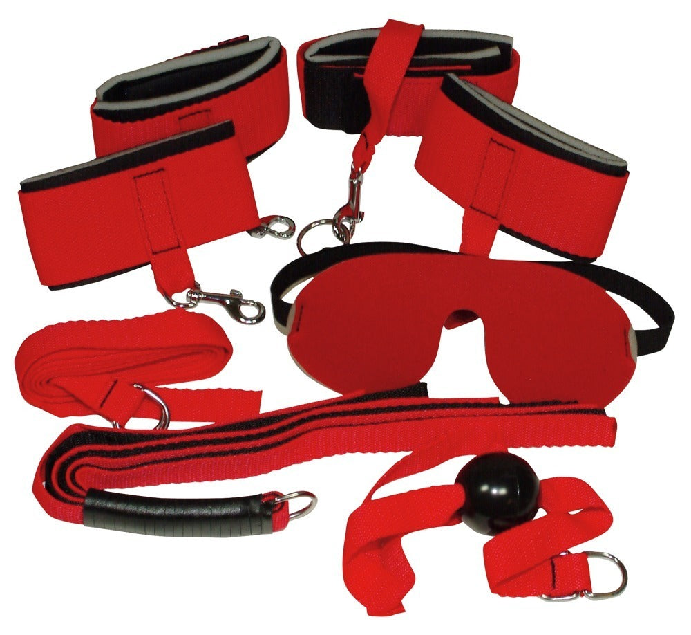 Bad Kitty - Bondage-Set mit Masken, Fesseln & Peitsche