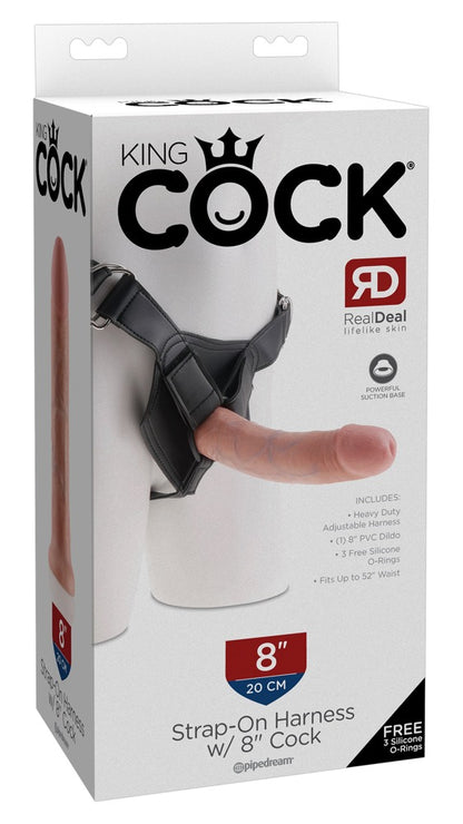 King Cock - Harness mit Naturdildo