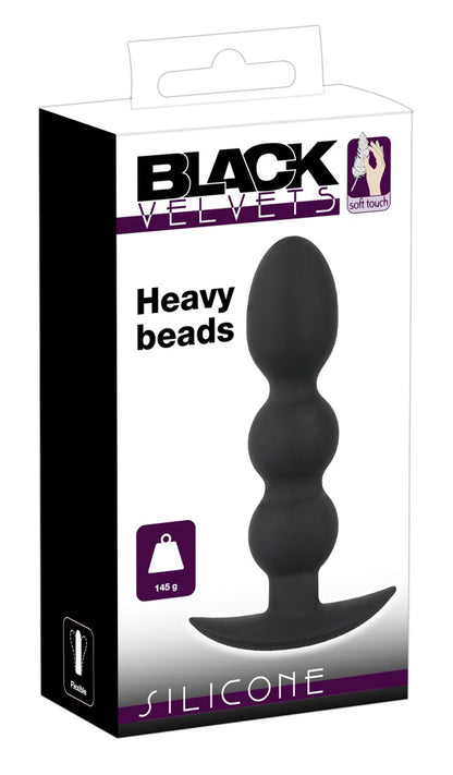 Black Velvets - Analplug - Kugelplug mit Ankerfuß