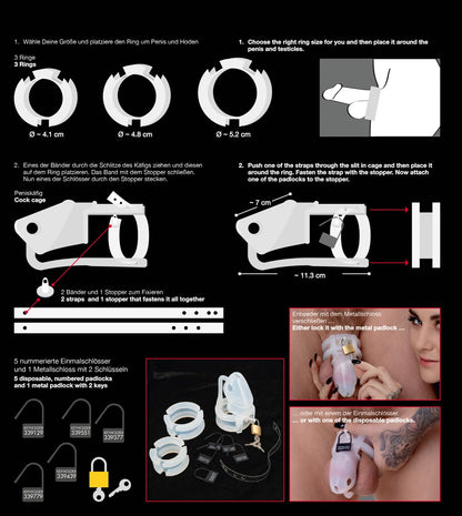 You2Toys - Penis-/ Keuschheitskäfig mit Hodenring
