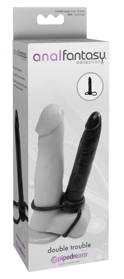 Anal Fantasy - Strap-On Double-Trouble - Hodenring &  Analstimulator