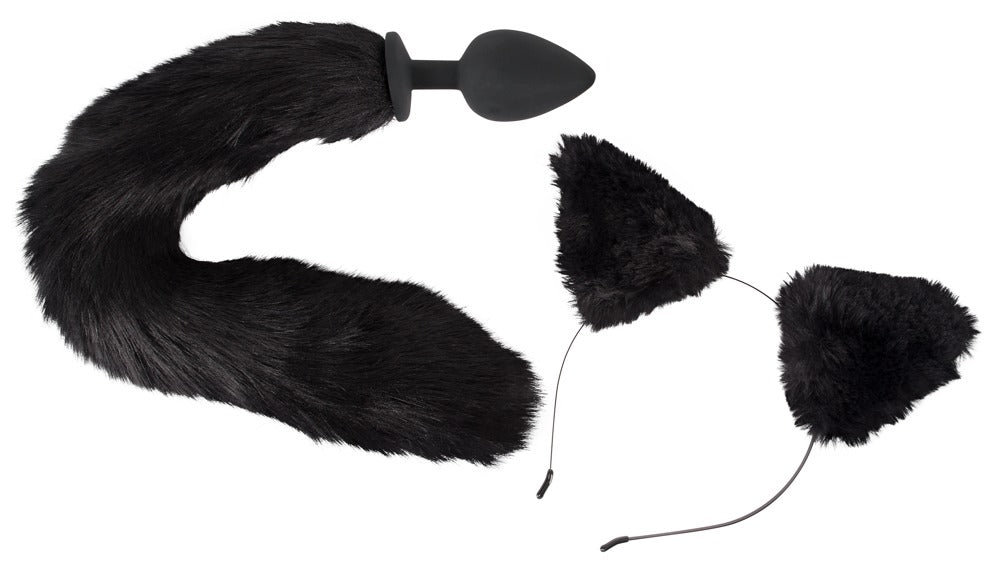 Bad Kitty - Analplug mit Katzenschwanz & Ohren