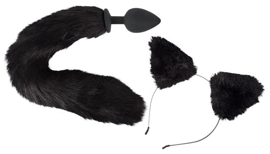 Bad Kitty - Analplug mit Katzenschwanz & Ohren