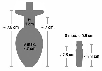 Penisplug - Anal-Urethral Set - Plug-Kombination