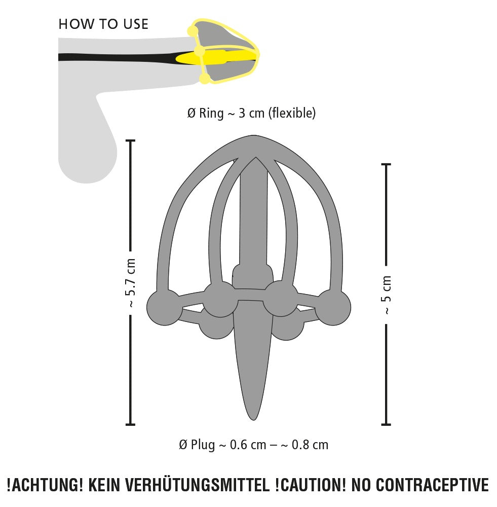 Penisplug - Urethral Dilator - Penisplug mit Stopperkugel