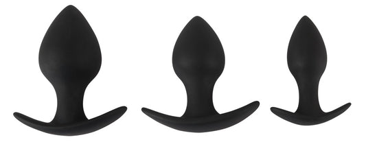 Black Velvets - Analplug-Set für Einsteiger