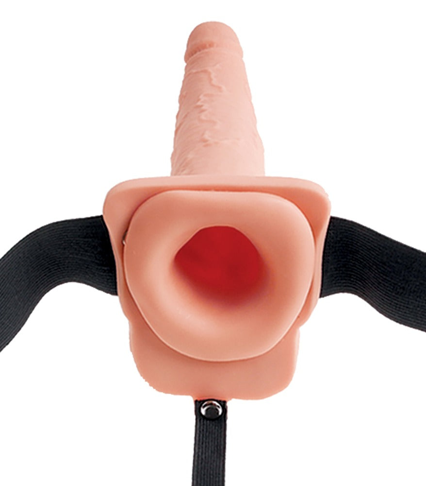Fetish Fantasy - Hohler Naturdildo mit elastischem Strap-On