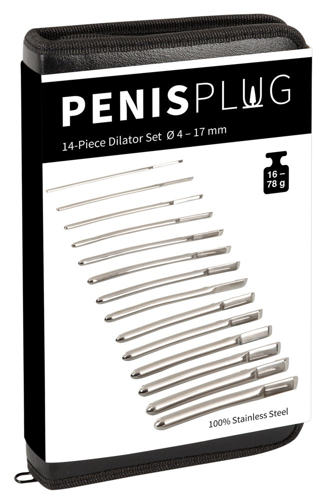 Penisplug - Urethral Dilator Set - Edelstahl-Dehner Set