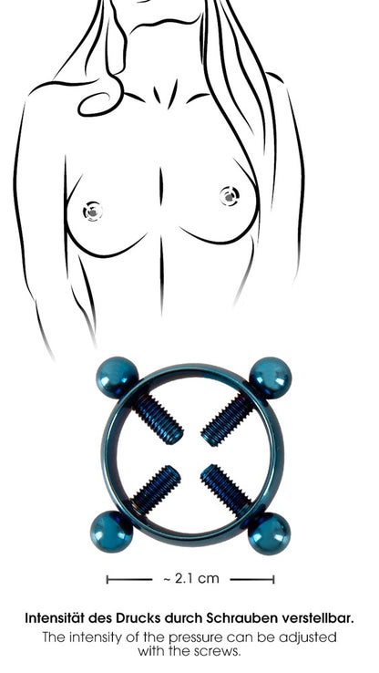 Bad Kitty - Verstellbare Nippelklemmen im Piercing-Look