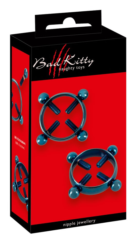 Bad Kitty - Verstellbare Nippelklemmen im Piercing-Look