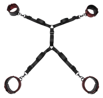 Fifty Shades of Grey - Bettfessel-Set mit Gurtkreuz und 4 Fesseln
