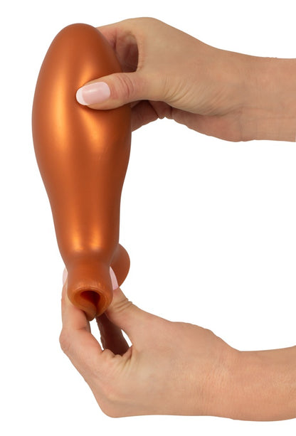 ANOS - XXL-Analplug mit Saugfuß für extrem intensives Dehntraining