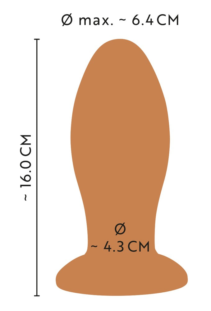 ANOS - XXL-Analplug mit Saugfuß für extrem intensives Dehntraining