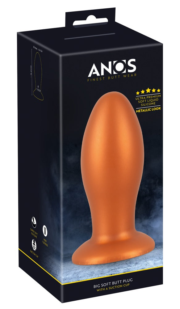 ANOS - XXL-Analplug mit Saugfuß für extrem intensives Dehntraining