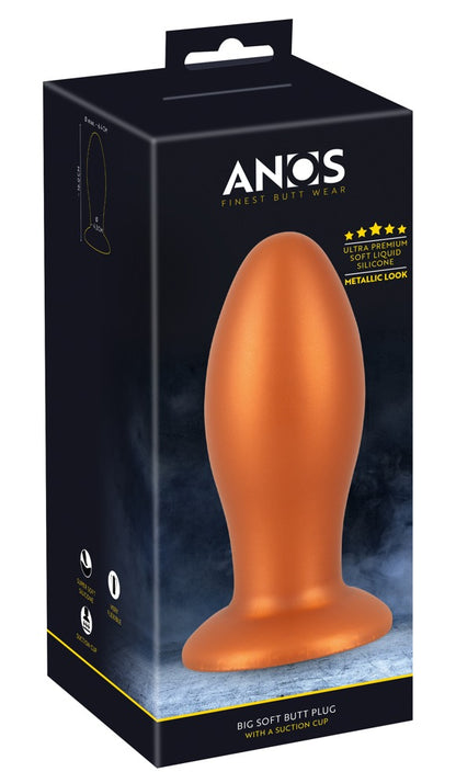 ANOS - XXL-Analplug mit Saugfuß für extrem intensives Dehntraining