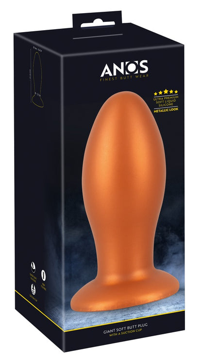 ANOS - XXL-Analplug mit Saugfuß für extrem intensives Dehntraining