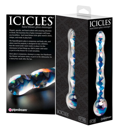 Icicles - No. 8 - Handgefertigter Glasdildo