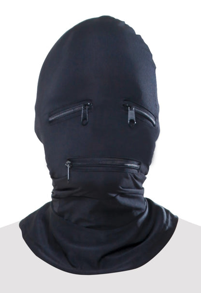Fetish Fantasy - FFS Zipper Face Hood Black