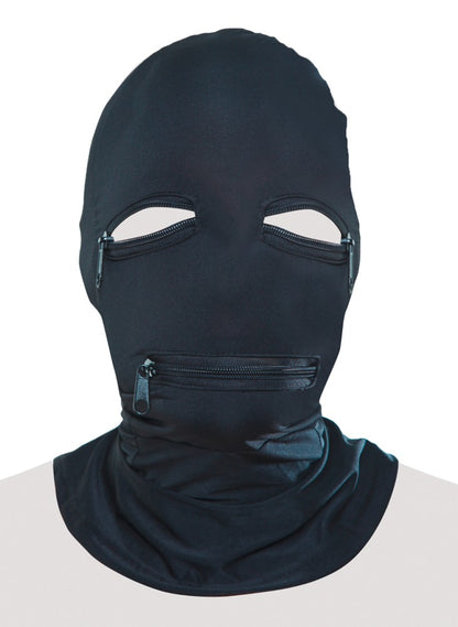 Fetish Fantasy - FFS Zipper Face Hood Black
