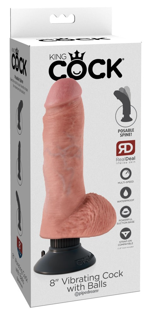 King Cock - KC 8 Vibrating Cock with Ball
