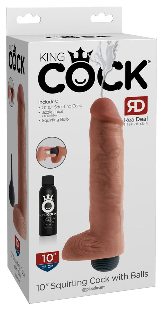 King Cock - Squirting Cock - Dildo mit Hoden