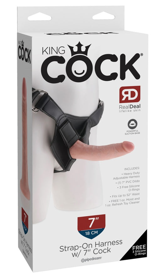 King Cock - Harness mit Naturdildo
