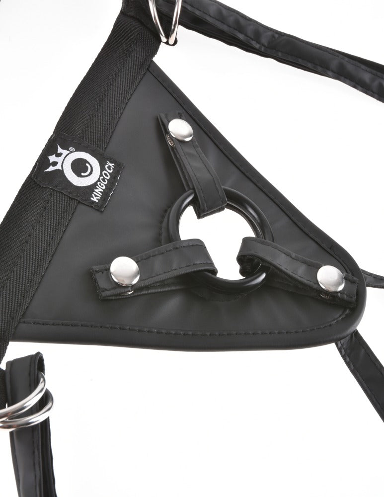 King Cock - Fit-Rite - Harness mit 3 versch. Ringen