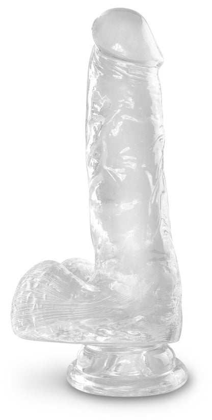King Cock - Clear - Realistischer Penis mit Eiern