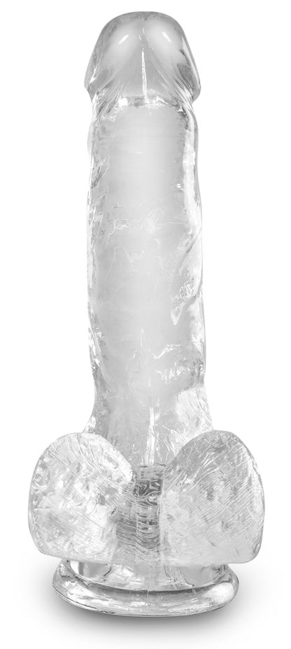 King Cock - Clear - Realistischer Penis mit Eiern