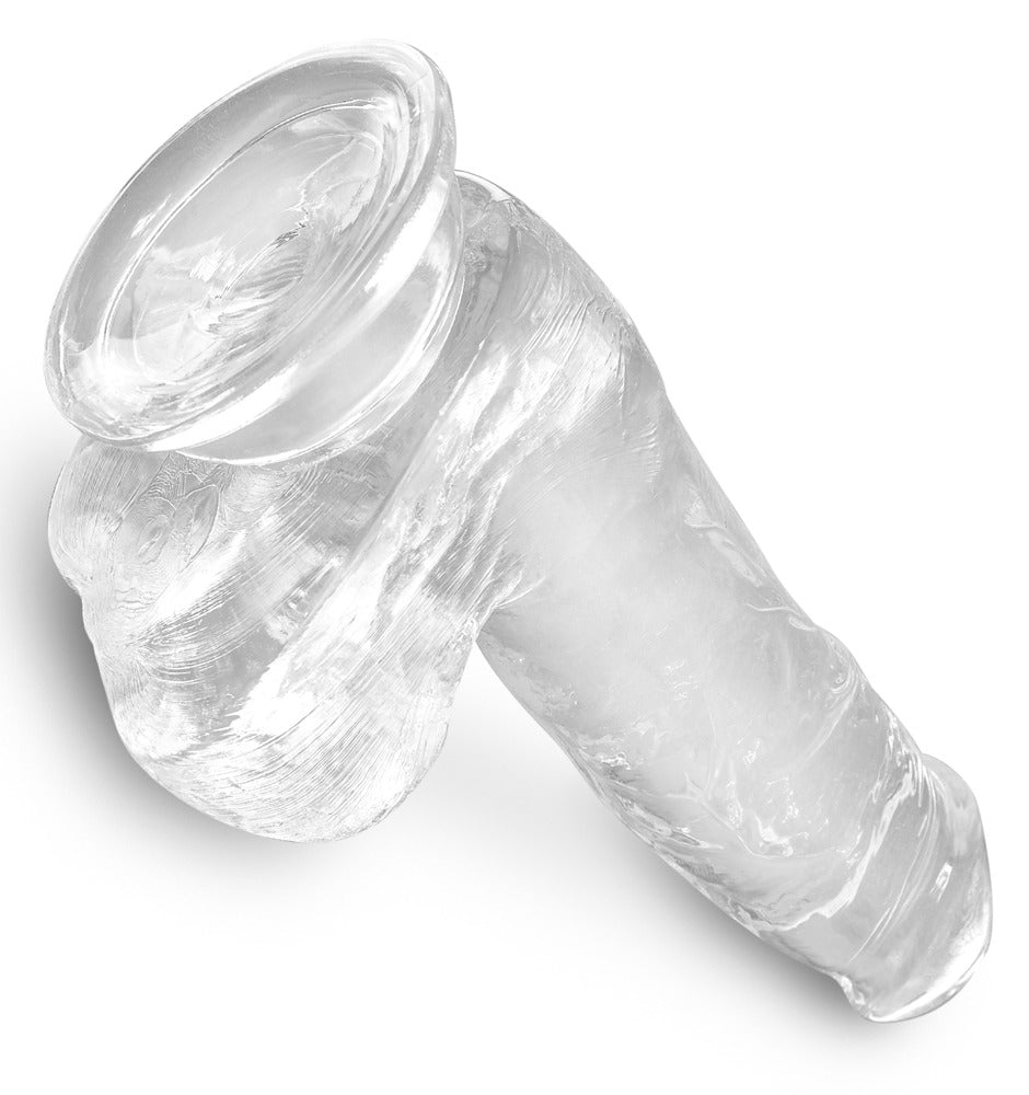 King Cock - Clear - Realistischer Penis mit Eiern