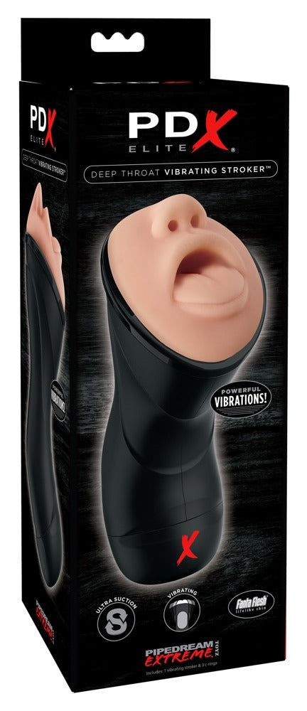 PDX - Deep Throat Stroker - Vibrations-Masturbator