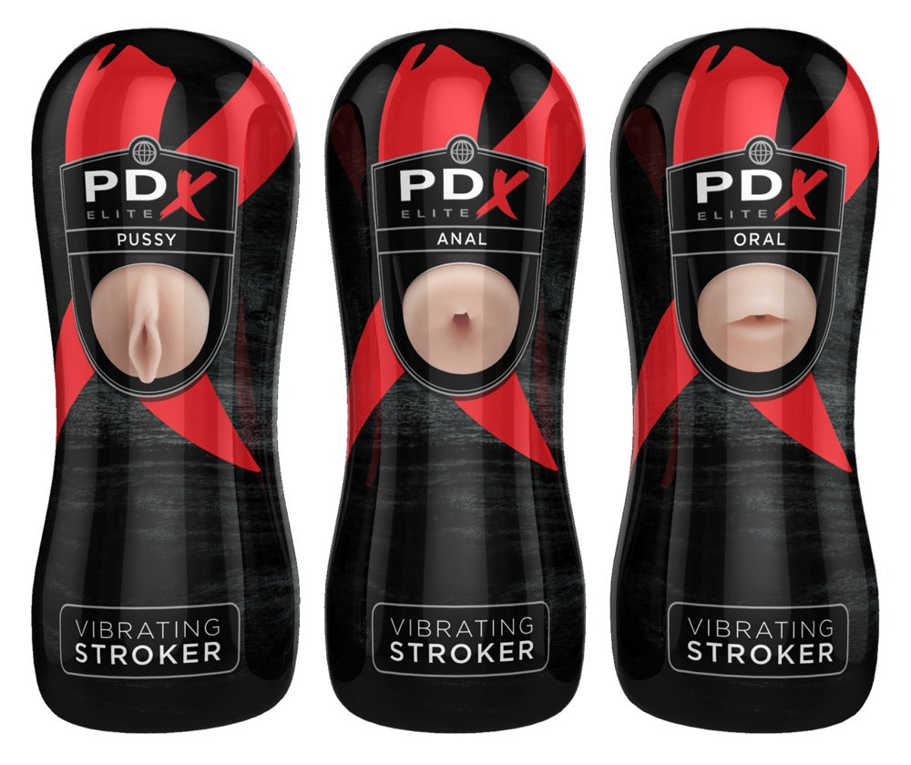 PDX - Vibrating Stroker Set - Masturbator