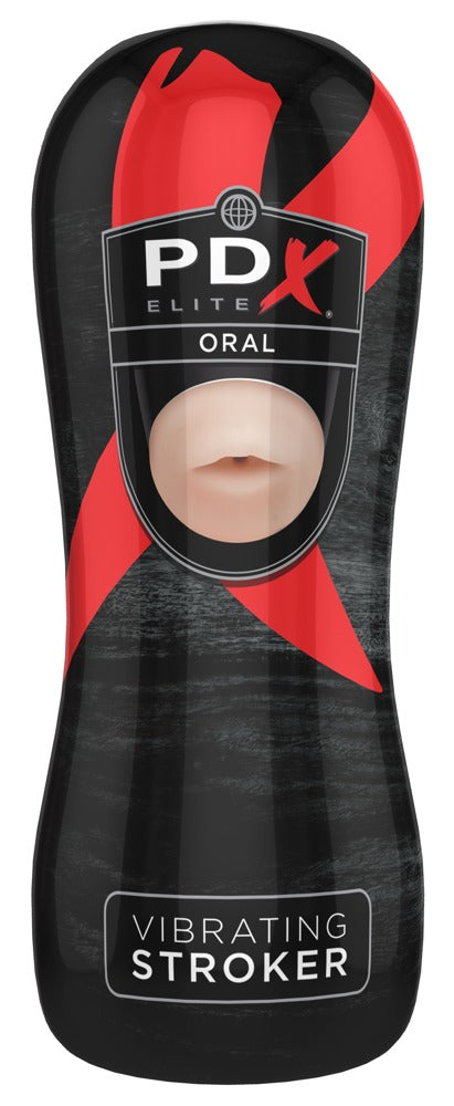 PDX - Vibrating Oral Stroker - Masturbator mit Vibration