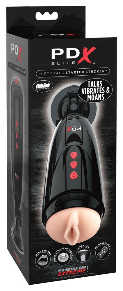 PDX - Moaning Stroker - Vibrationsmasturbator mit Sound