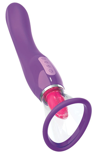Fantasy For Her - Vibrator mit Saugschale & Zungenstimulator