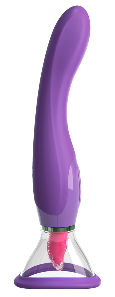 Fantasy For Her - Vibrator mit Saugschale & Zungenstimulator