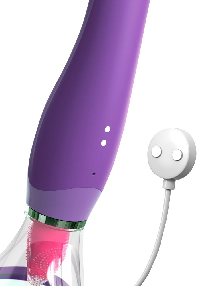 Fantasy For Her - Vibrator mit Saugschale & Zungenstimulator