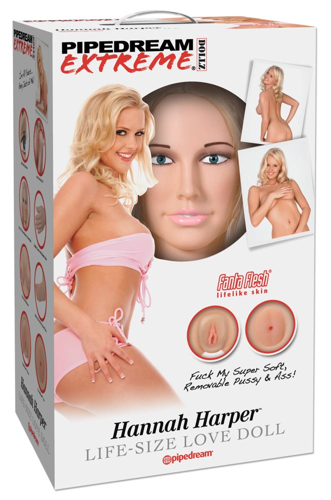 Pipedream - Hannah Harper - Liebespuppe mit 3D-Gesicht